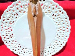 Statueta italiana sculptata in lemn cu Fecioara Maria, anii 1950-1960